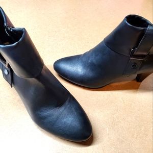 Black Leather Ankle Boots 9